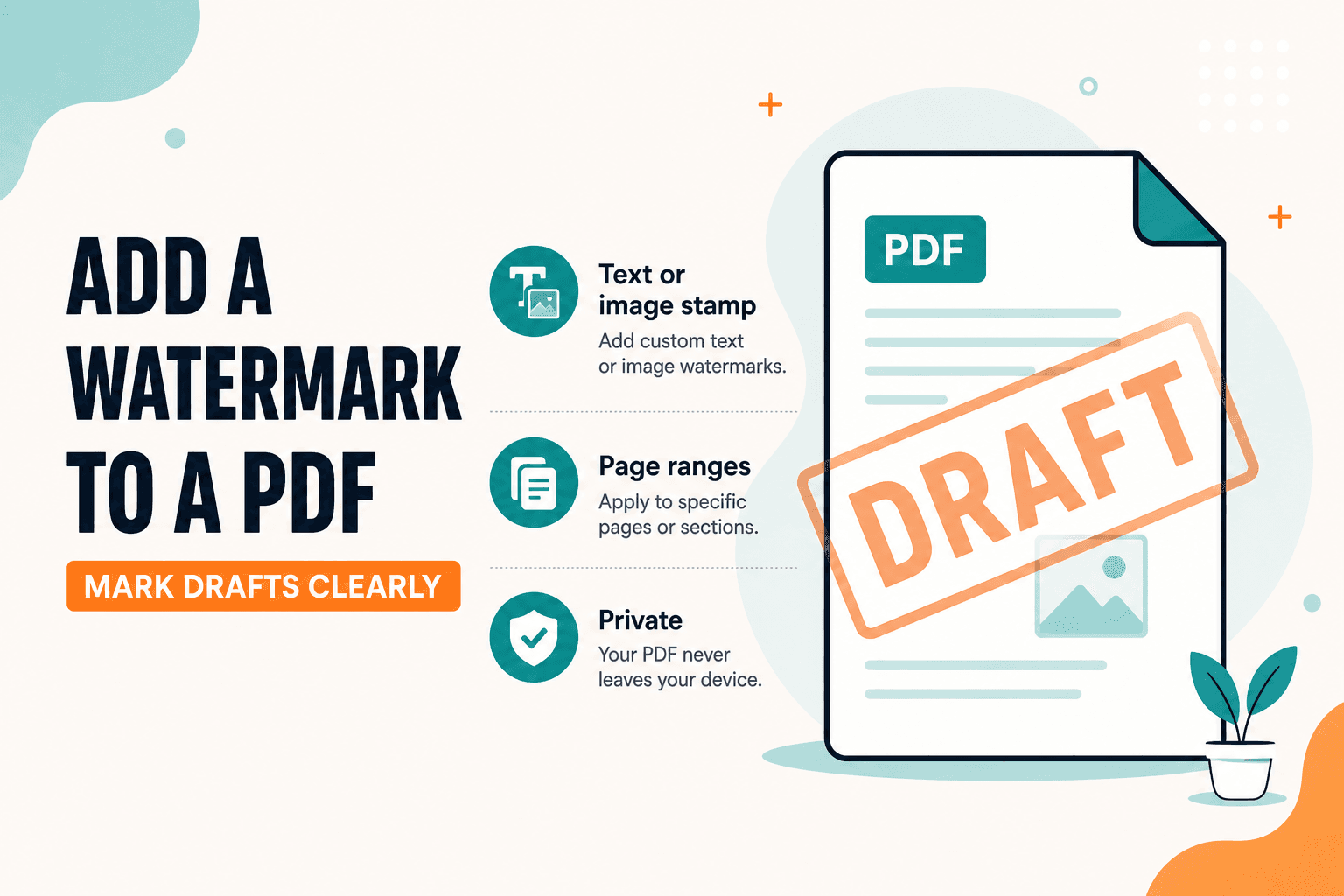 Add a watermark to a PDF with NeedAnyTool