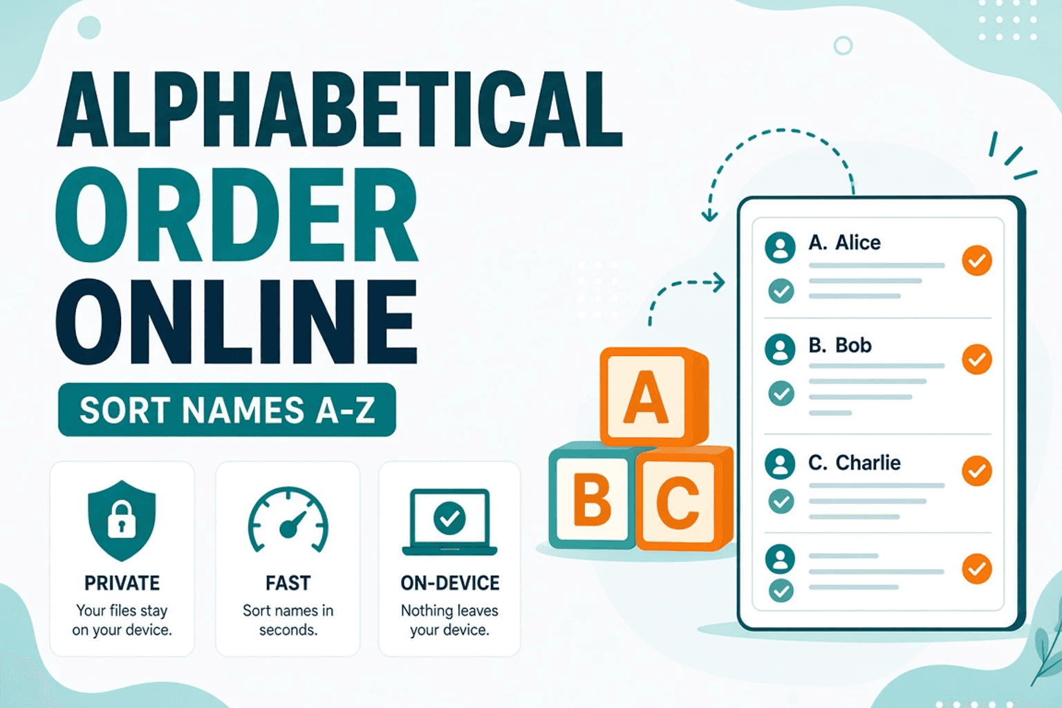 Put Text in Alphabetical Order Online — NeedAnyTool