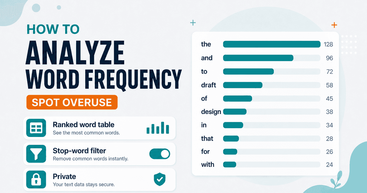 Analyze word frequency online with NeedAnyTool