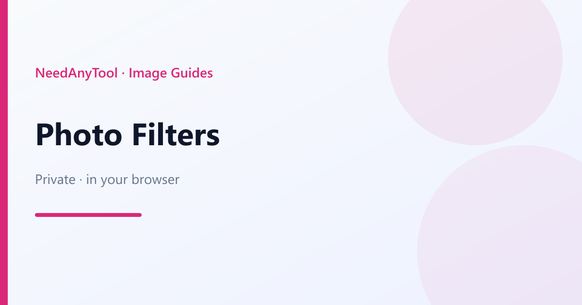 Apply photo filters online — sepia, sharpen, and invert — NeedAnyTool