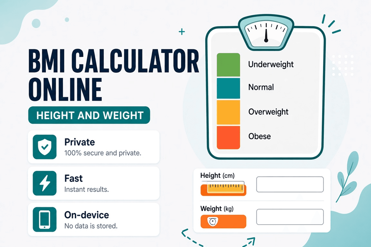 BMI Calculator Online — Body Mass Index Estimate — NeedAnyTool
