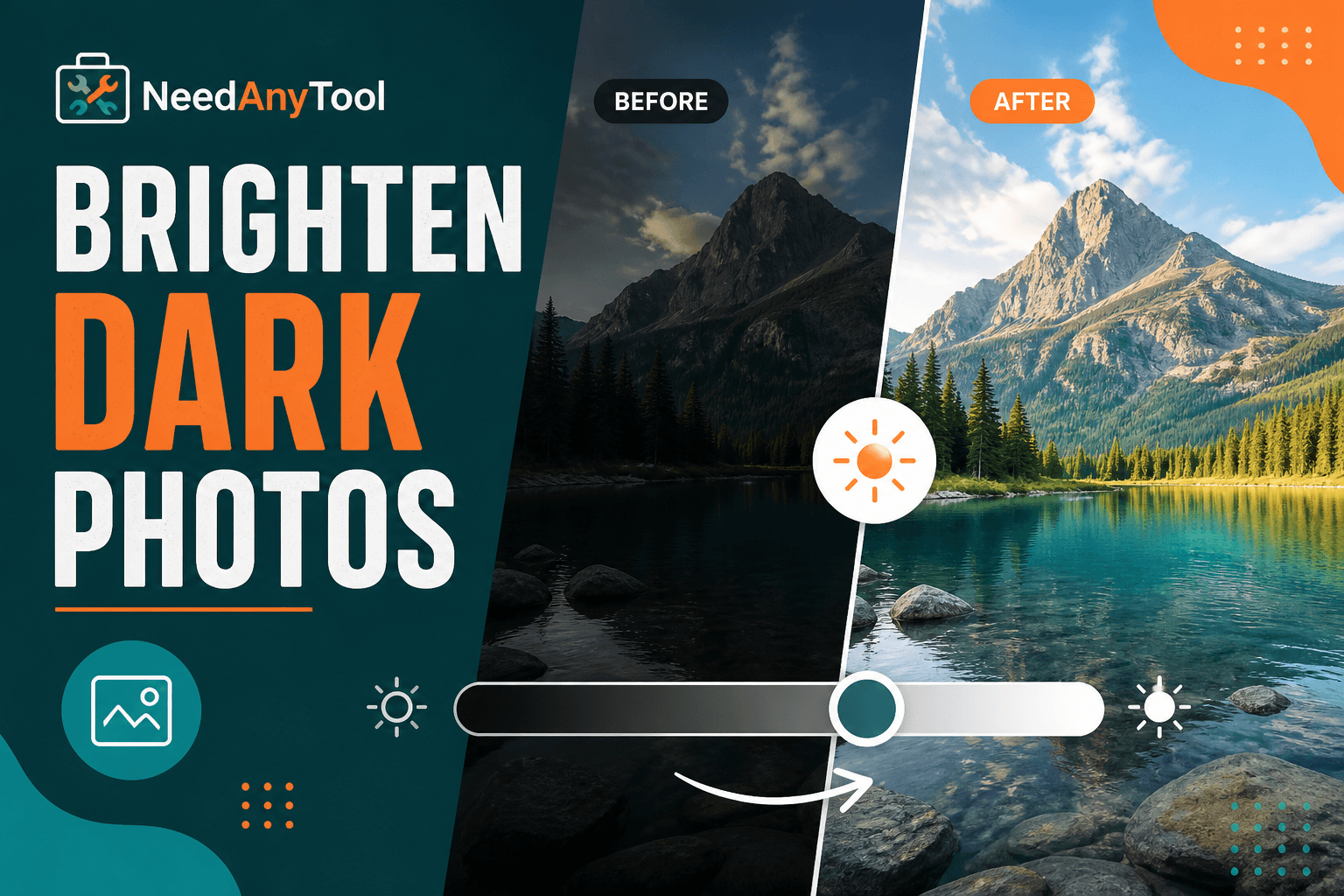 Photo Too Dark? Brighten It in Your Browser — NeedAnyTool