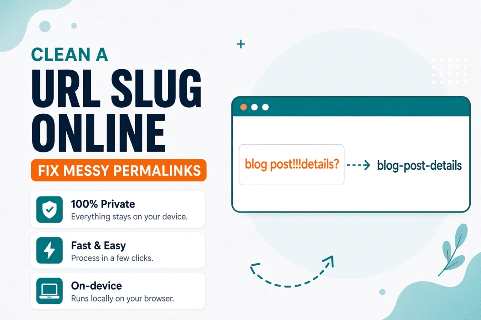 Clean a URL Slug Online — Fix Messy Permalinks — NeedAnyTool
