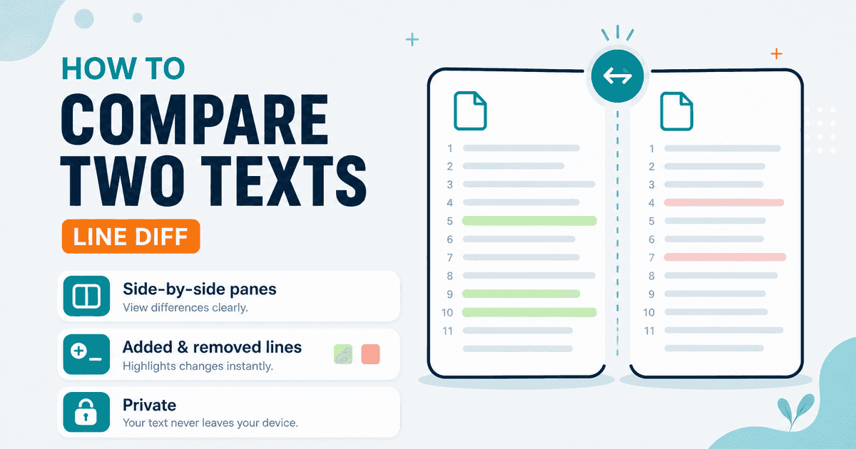 Compare two texts online with NeedAnyTool Text Compare