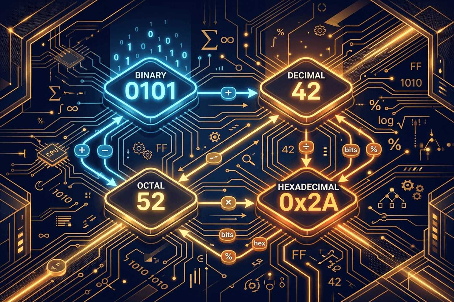 Convert Number Bases Online — Hex, Binary, Octal & Decimal — NeedAnyTool