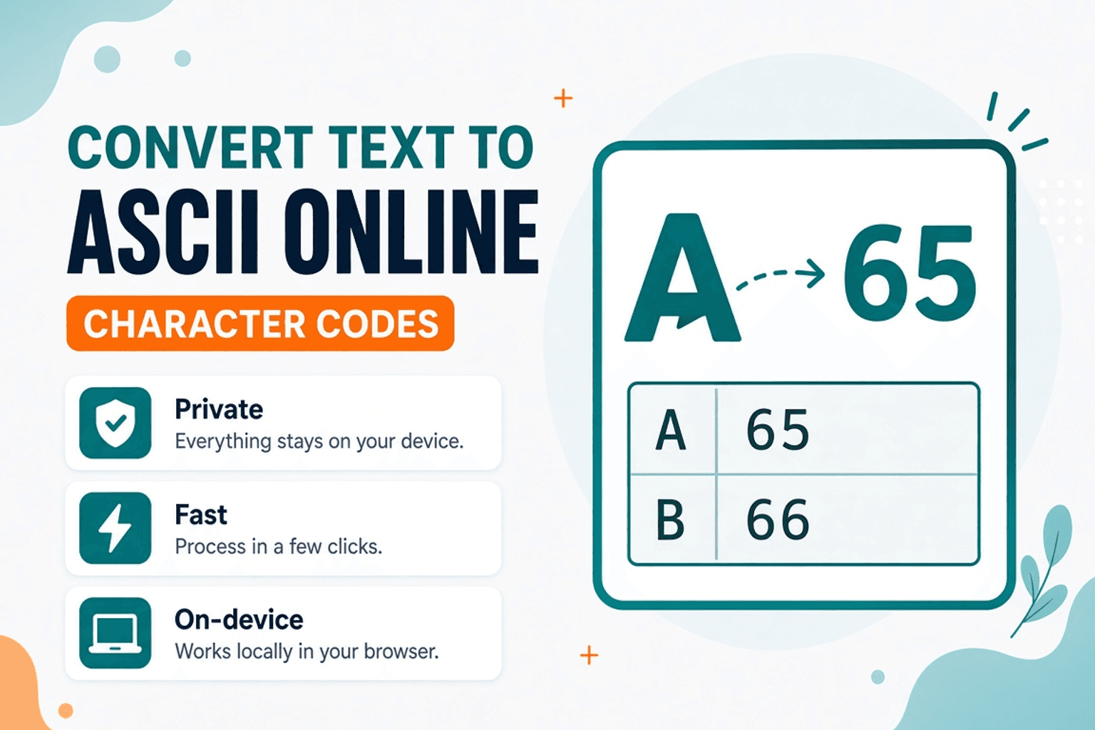 Convert Text to ASCII Codes Online — NeedAnyTool