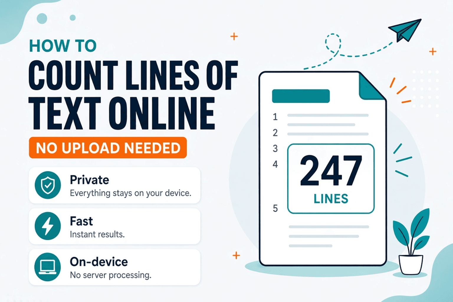 Count Lines of Text Online — Lists, Code & Logs — NeedAnyTool