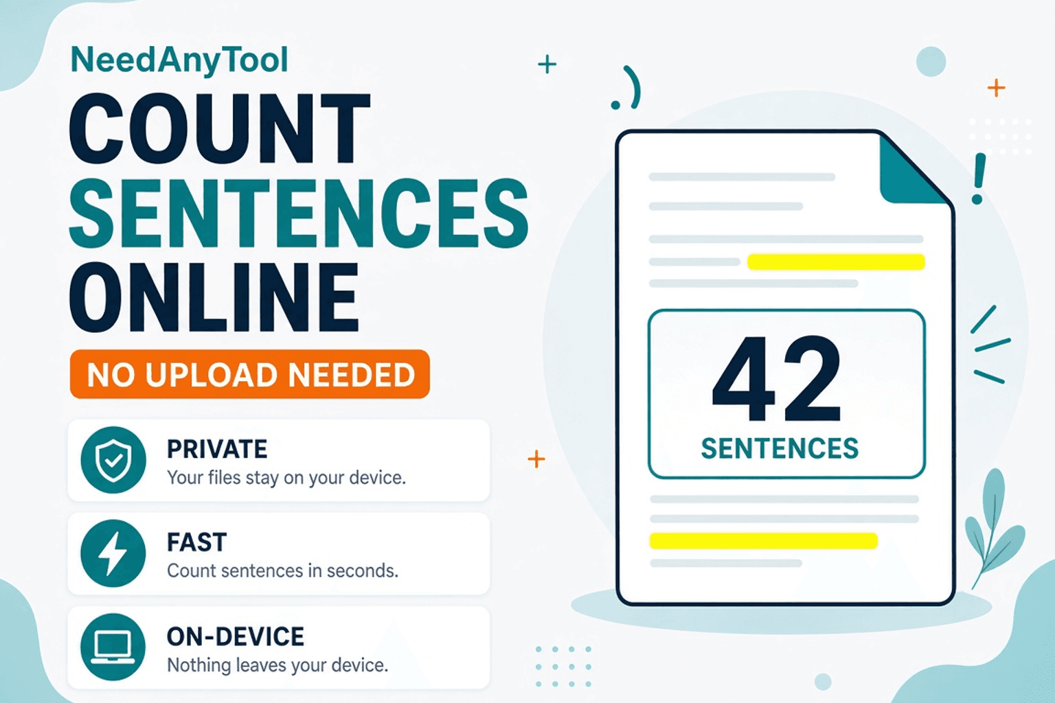 Count Sentences Online — Scripts, Essays & Transcripts — NeedAnyTool