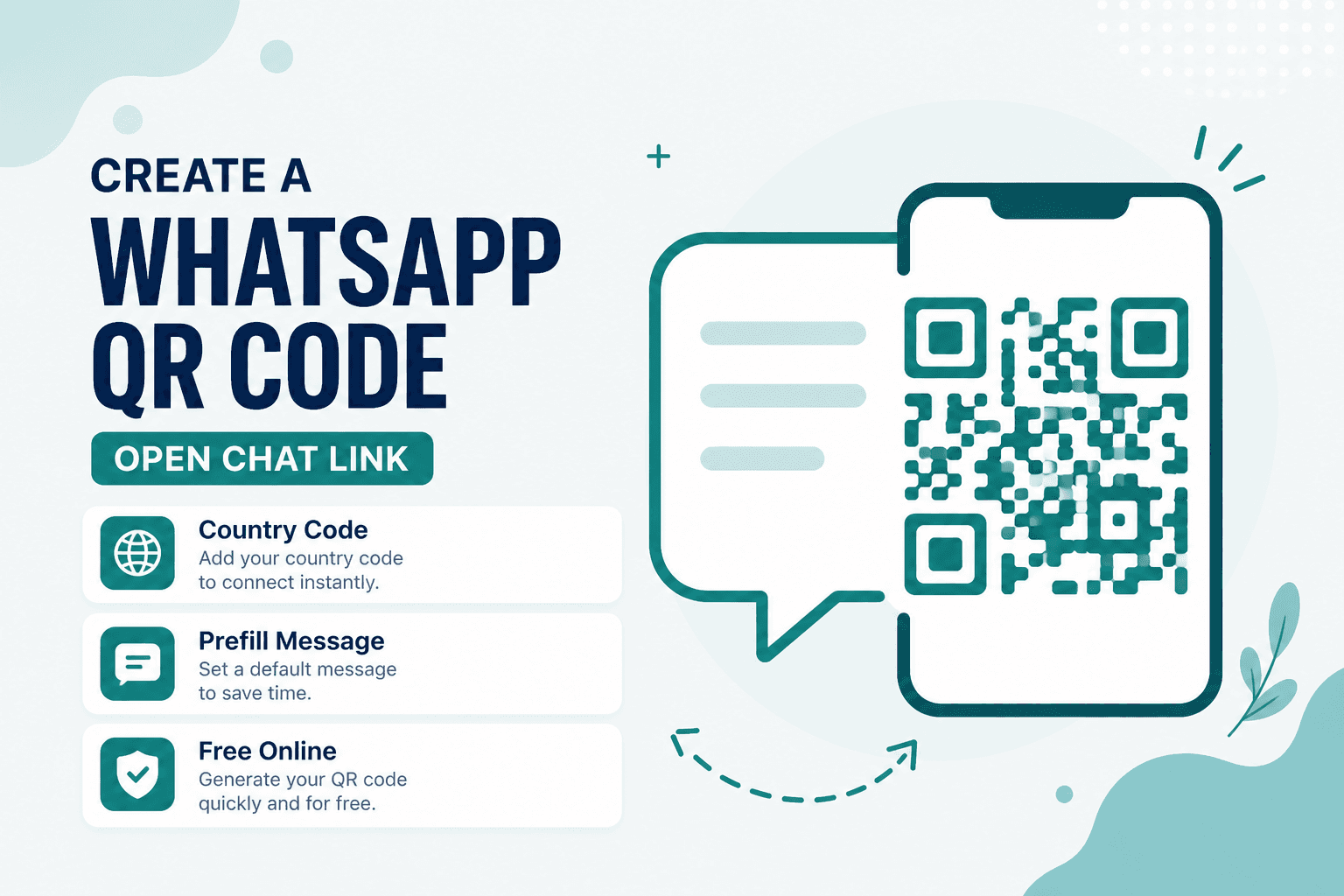 Create a WhatsApp QR code online with NeedAnyTool