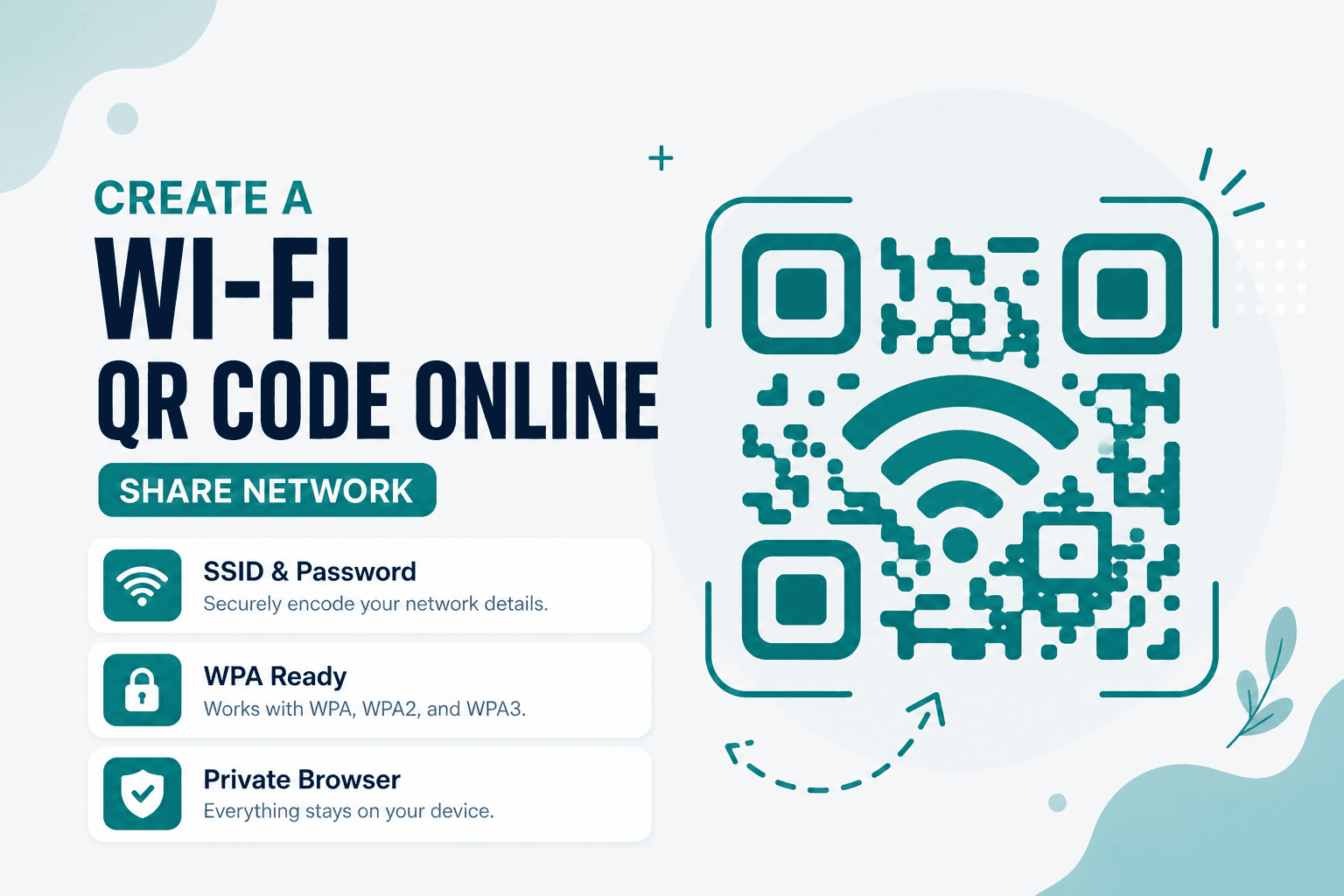 Create a Wi-Fi QR code online with NeedAnyTool