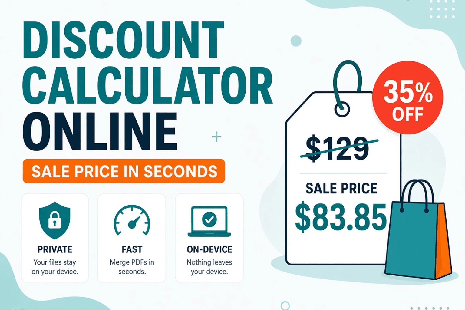 Discount Calculator Online — Sale Price in Seconds — NeedAnyTool
