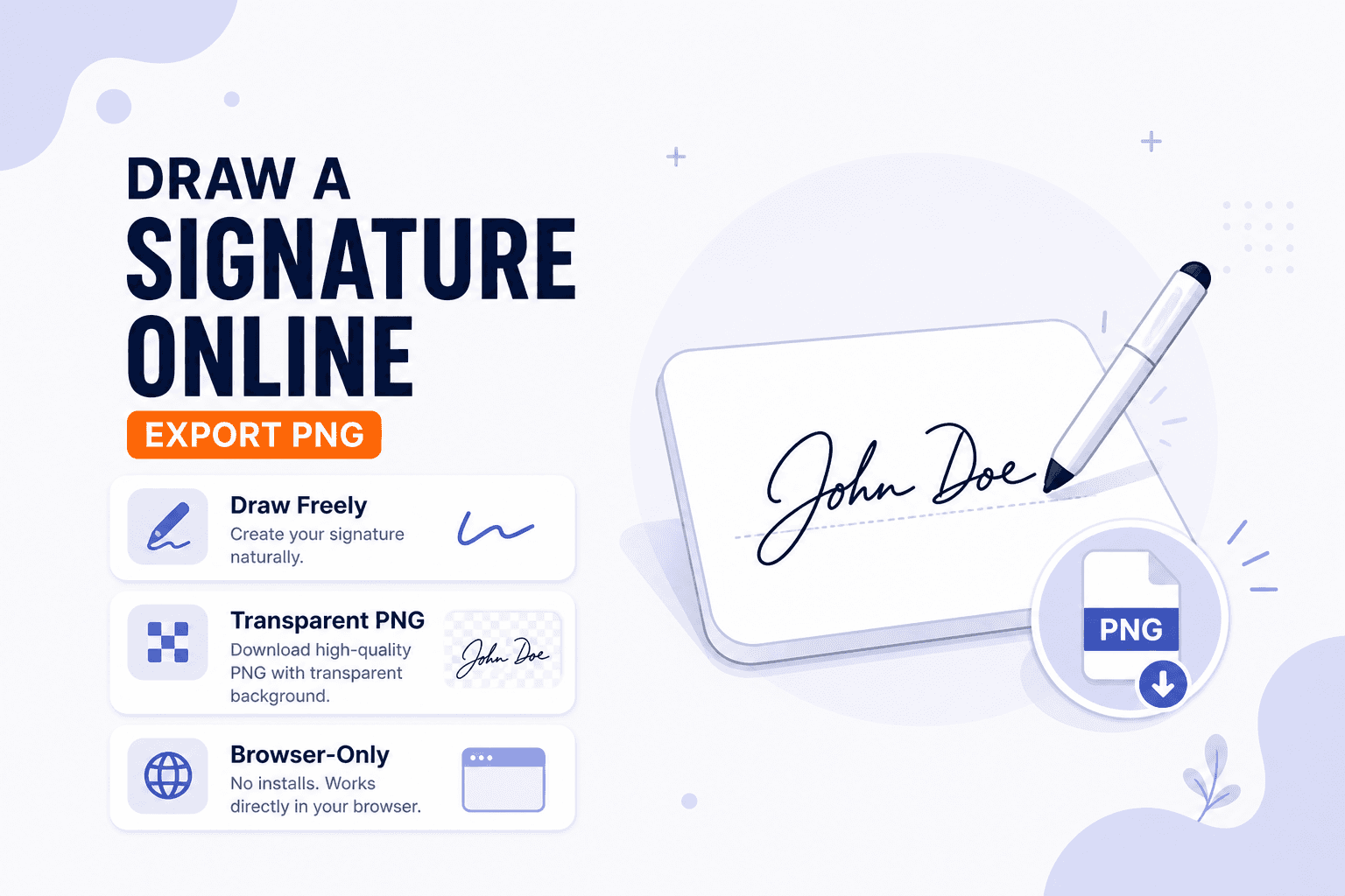 Draw a signature online with NeedAnyTool