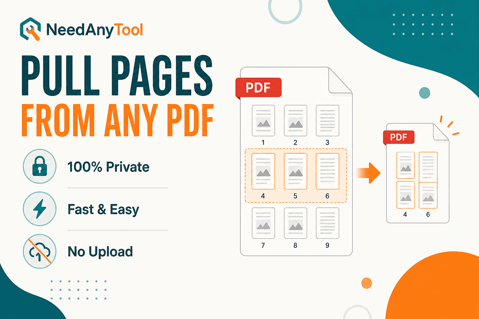 Need 3 Pages From a 50-Page PDF? Pull Them Out Fast — NeedAnyTool