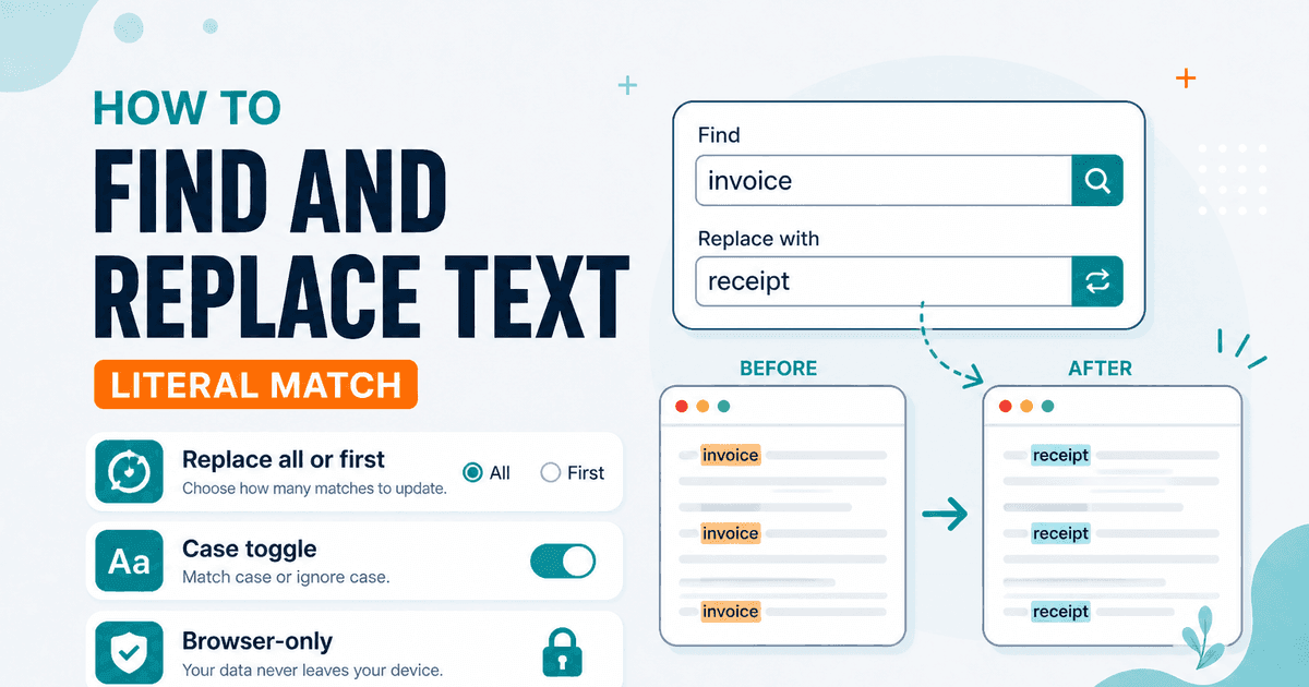 Find and replace text online with NeedAnyTool