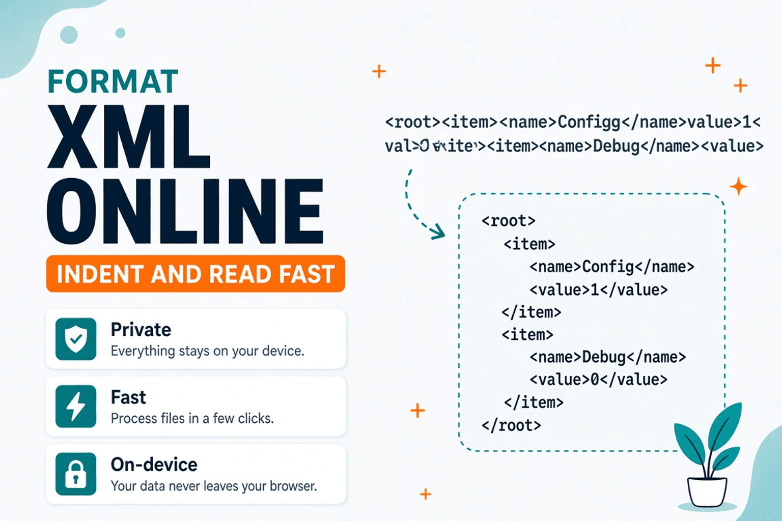 Format XML Online — Indent and Read Markup Fast — NeedAnyTool