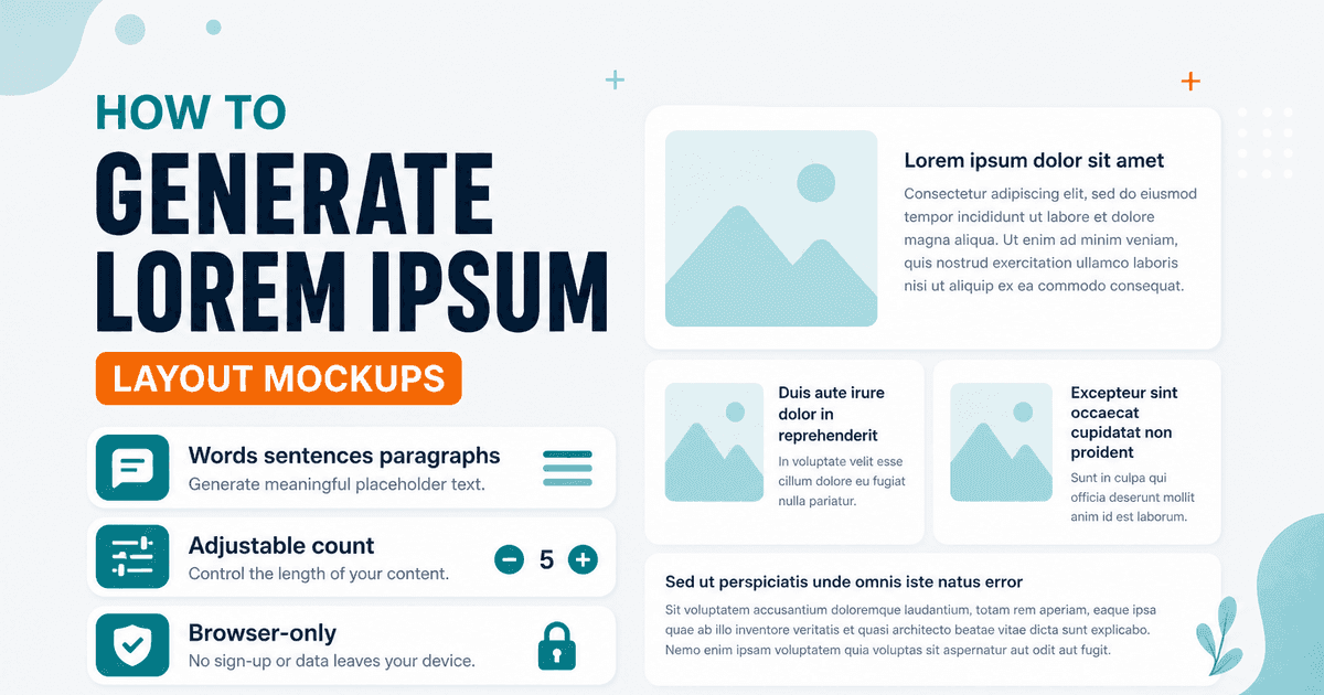 Generate lorem ipsum online with NeedAnyTool