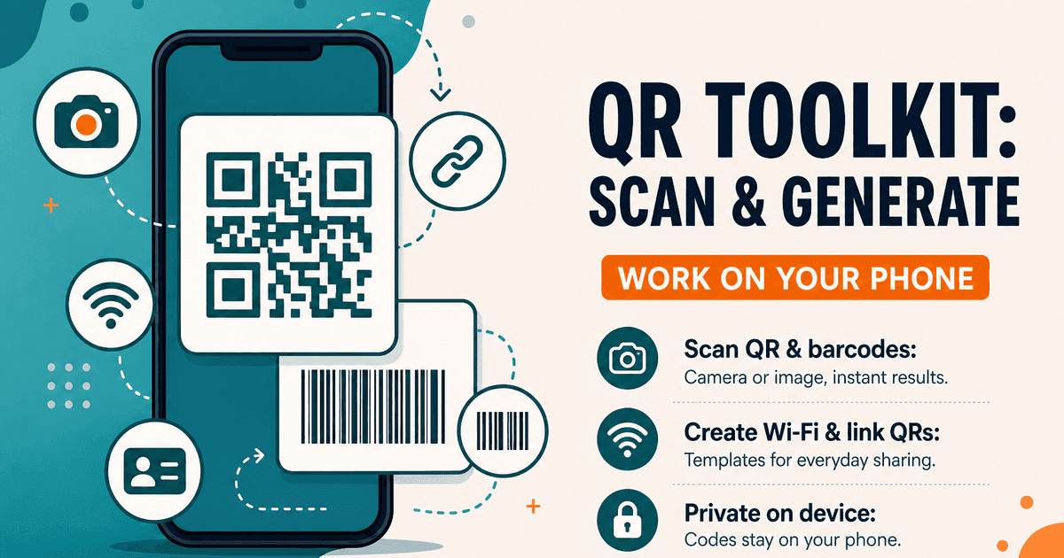 QR Toolkit: Scan & Generate on Android