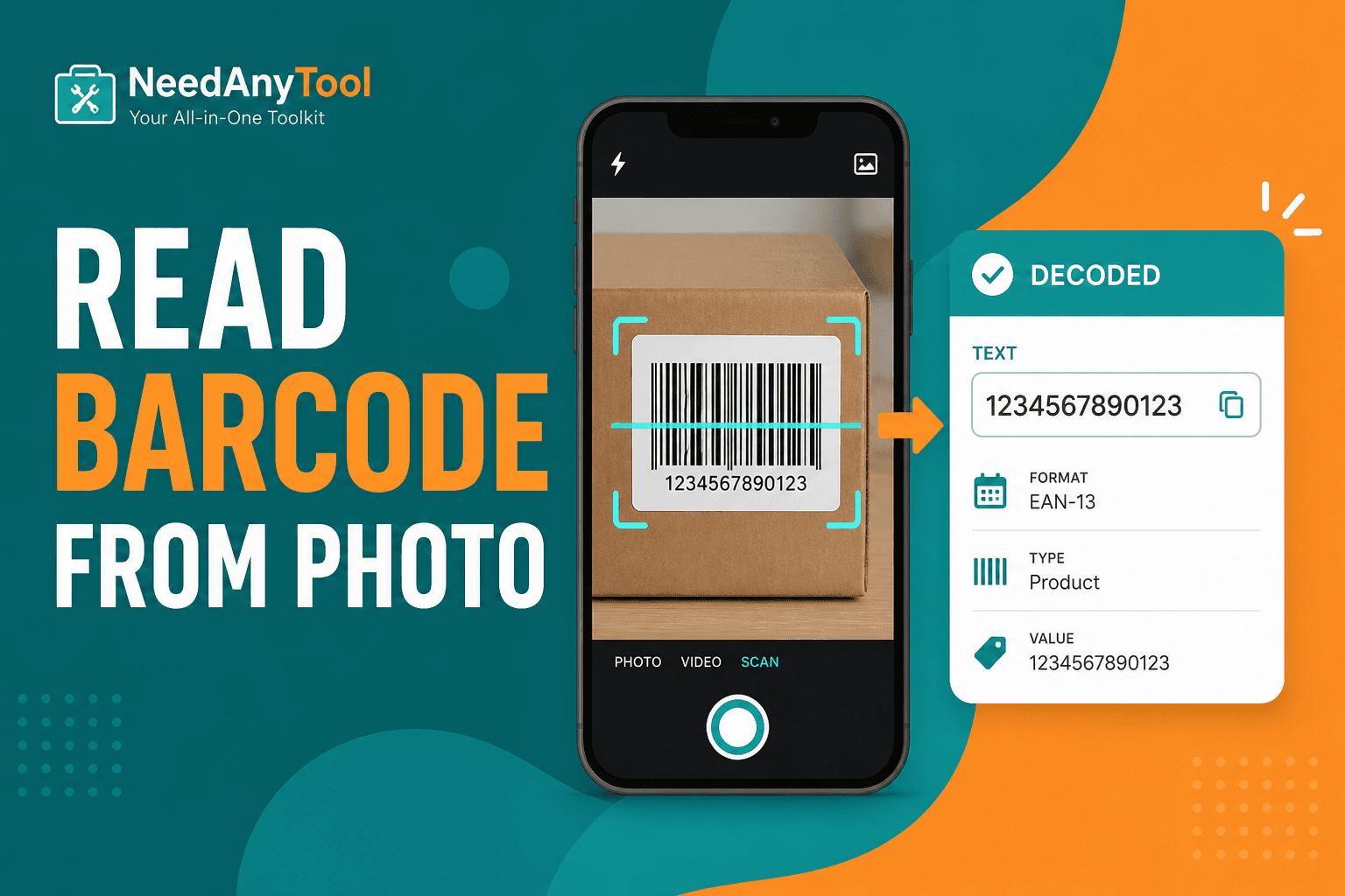 Barcode in a Screenshot? Decode It From the Image — NeedAnyTool