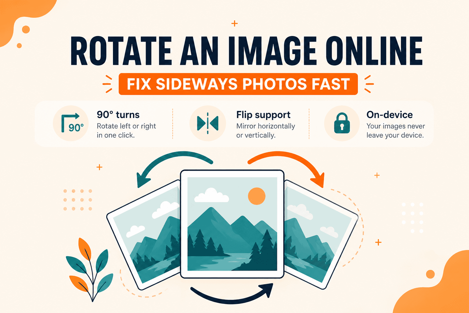 NeedAnyTool Image Tools — rotate a photo in the browser
