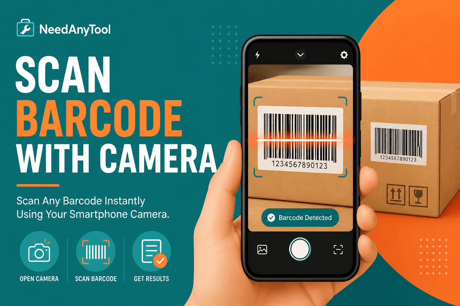 Scan Barcodes Live — Camera, No App — NeedAnyTool