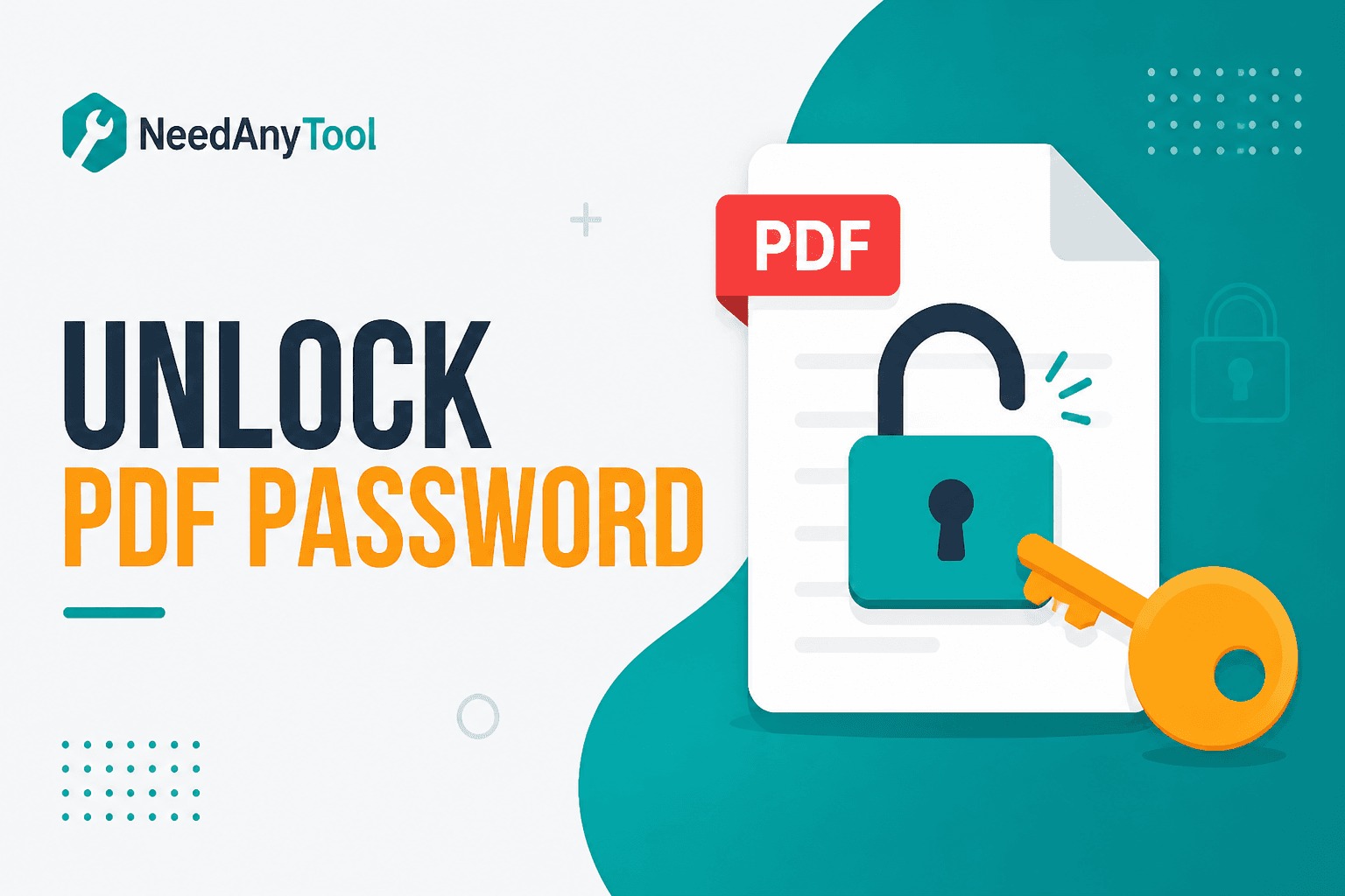 Remove PDF Password When You Know It — NeedAnyTool