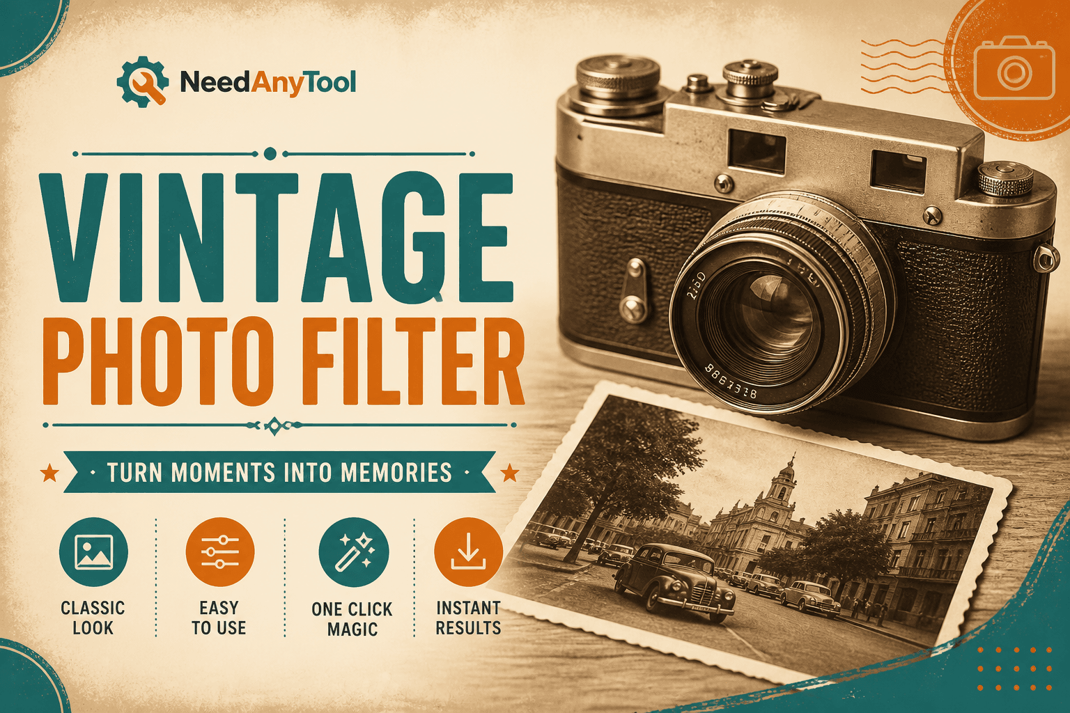 Give Any Photo a Vintage Look in One Click — NeedAnyTool