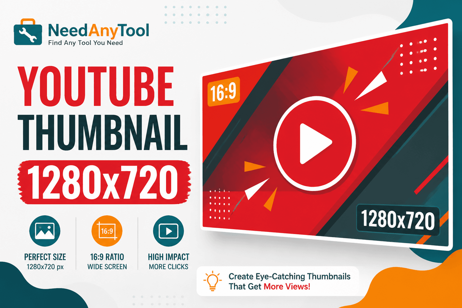 Resize Images for YouTube Thumbnails (1280×720) — NeedAnyTool