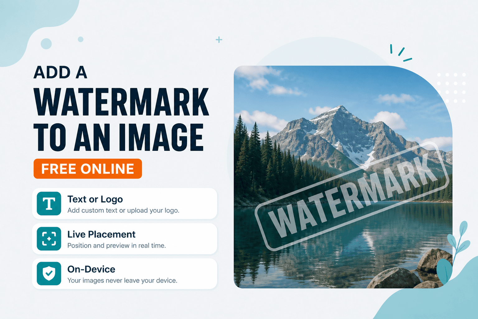 Add a watermark to an image online with NeedAnyTool