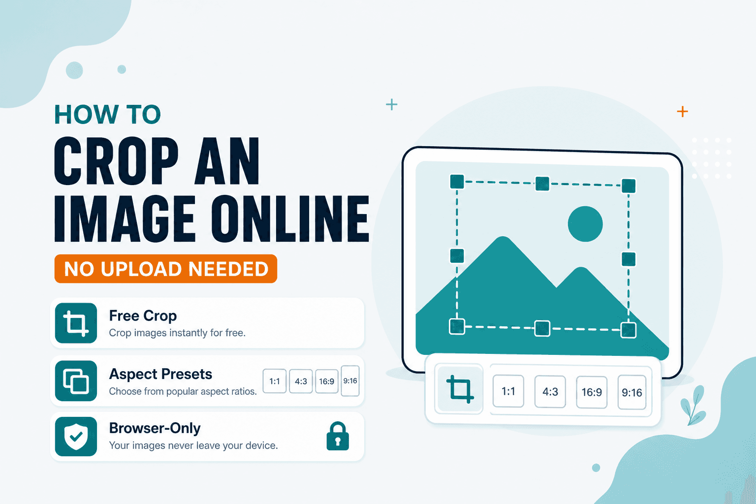Crop an image online with NeedAnyTool