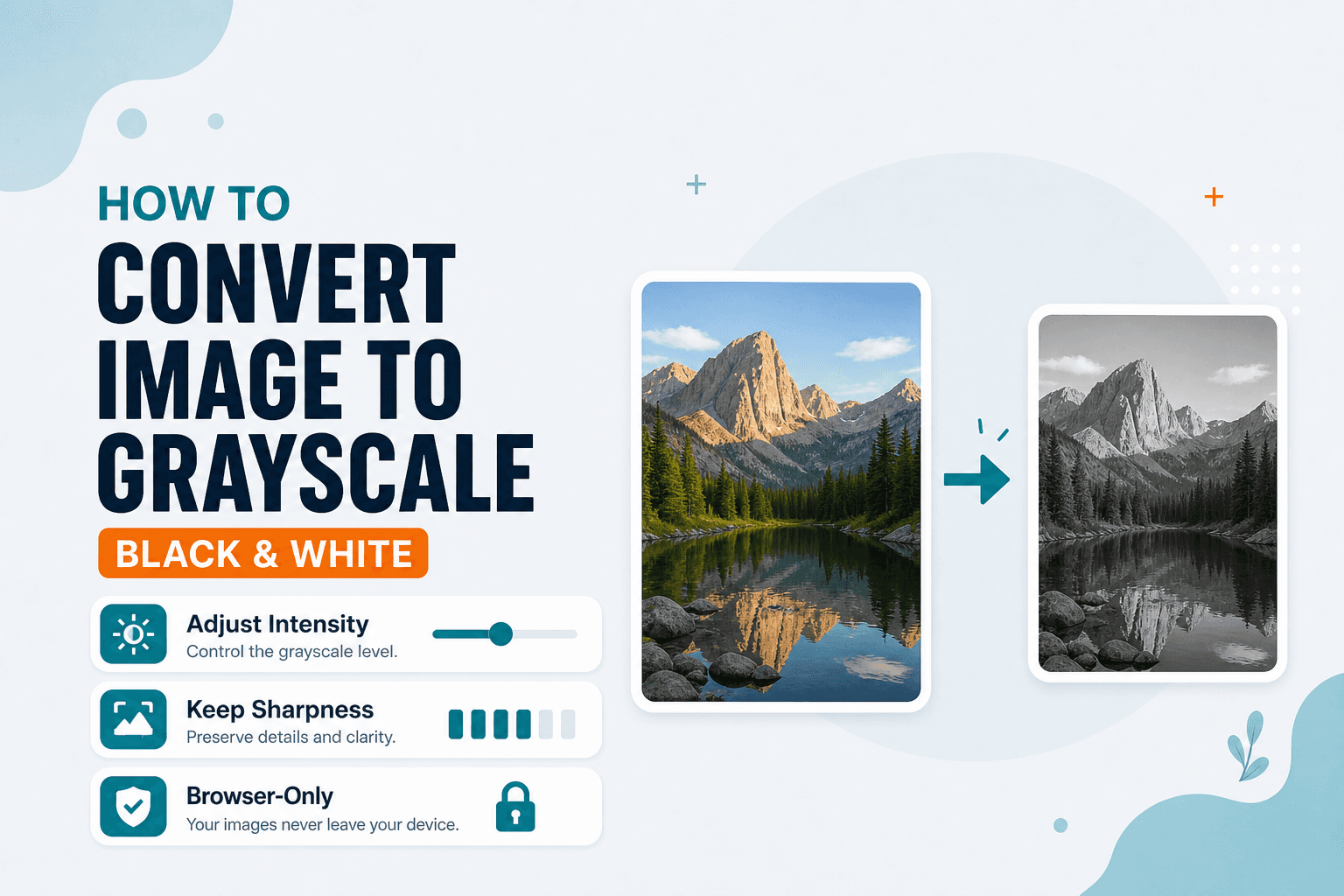 Convert an image to grayscale online with NeedAnyTool
