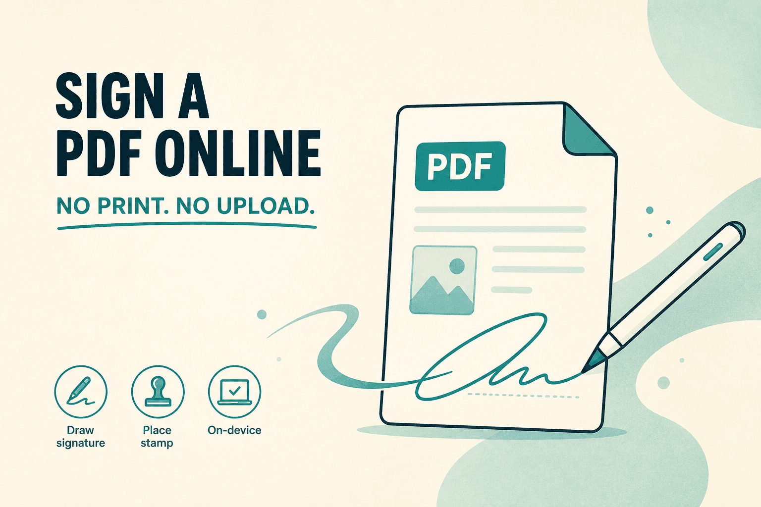 Sign a PDF online with NeedAnyTool