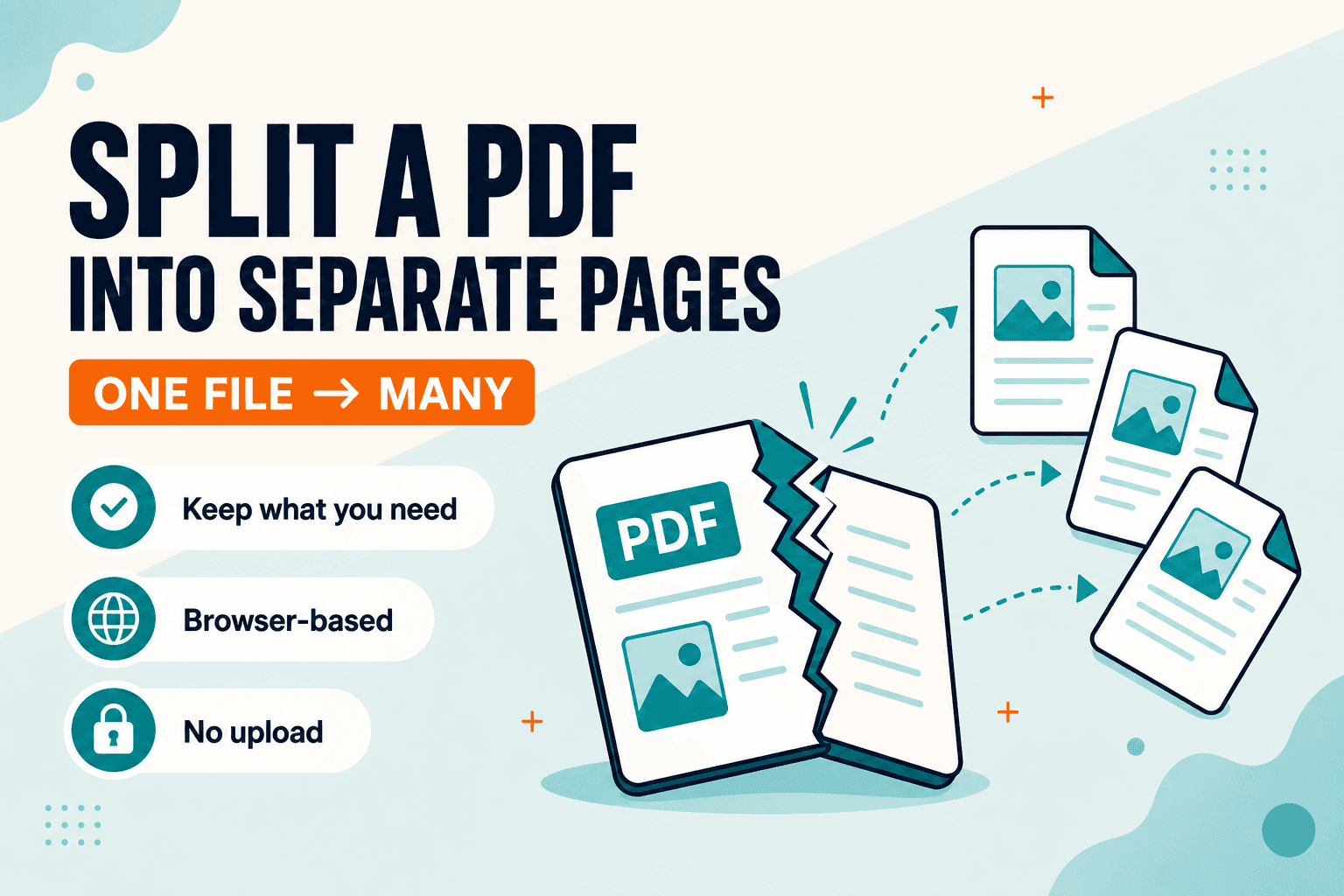 NeedAnyTool PDF Tools — split a PDF into separate files
